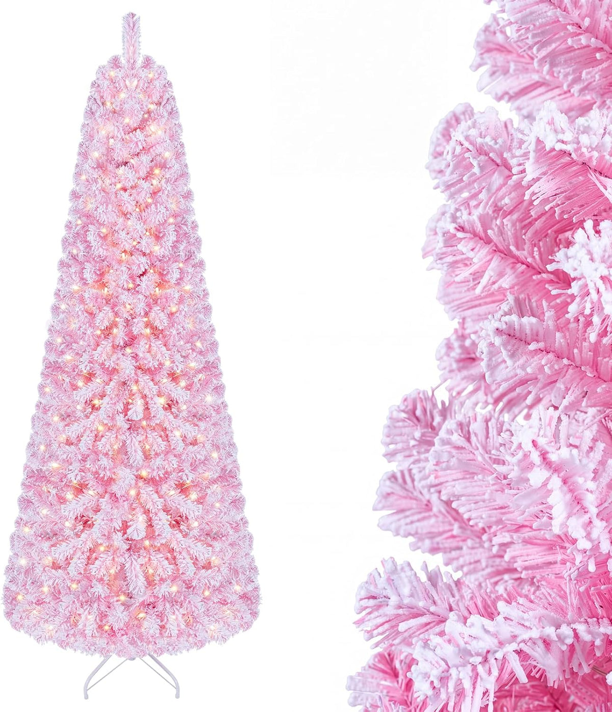 GOFLAME 5FT/6FT/7FT Prelit Christmas Tree