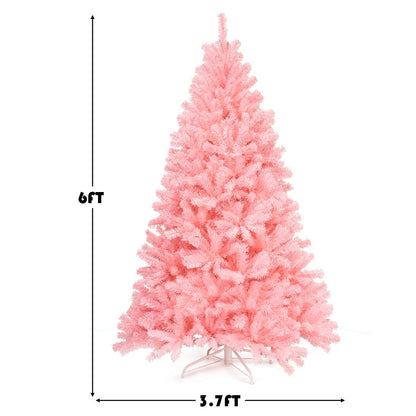 Goflame Unlit Artificial Christmas Tree, 100% New PVC Material, Xmas Tree for Indoor and Outdoor Decoration - GoflameUS