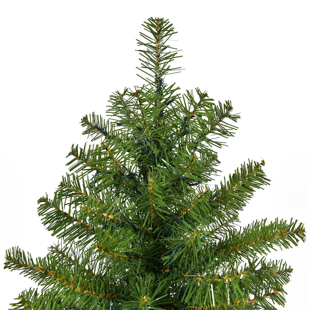 Goflame Pre-Lit Christmas Tree Artificial PVC with 700 LED Lights and Solid Metal Legs (7ft) - GoflameUS