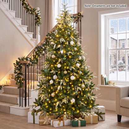 GOFLAME 7.5FT/9FT Pre-Lit Christmas Tree with Remote