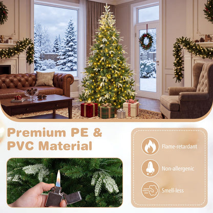GOFLAME 7.5FT/9FT Pre-Lit Christmas Tree with Remote
