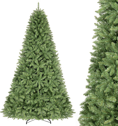 GOFLAME Artificial Christmas Tree with Folding Metal Stand Green
