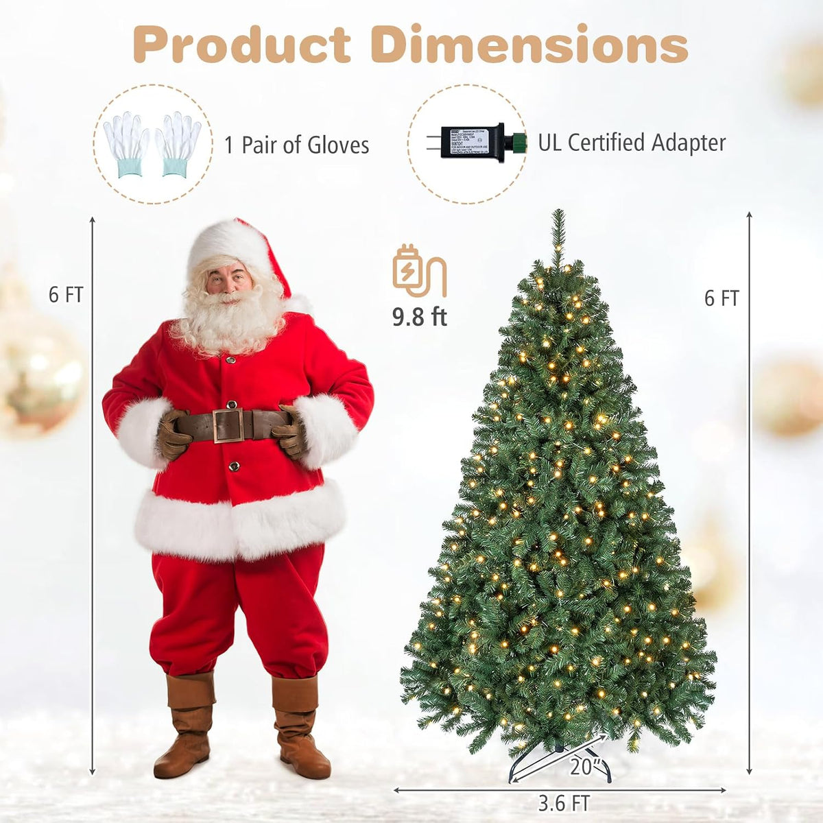 GOFLAME Christmas Tree with Remote APP Control