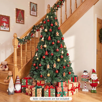 GOFLAME 6FT Pre-lit Christmas Tree with 230 Warm White LED Lights