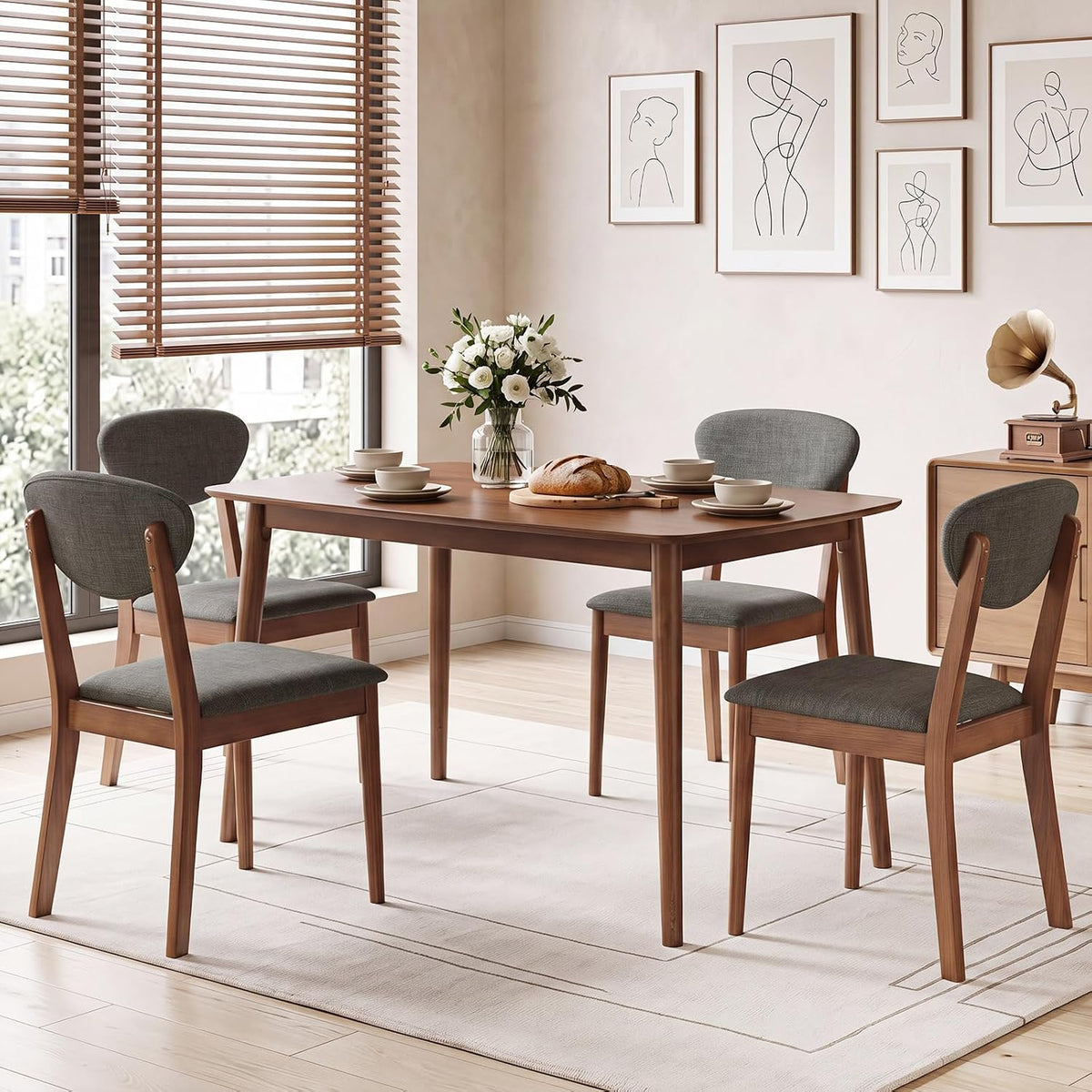 Goflame Dining Table for 4