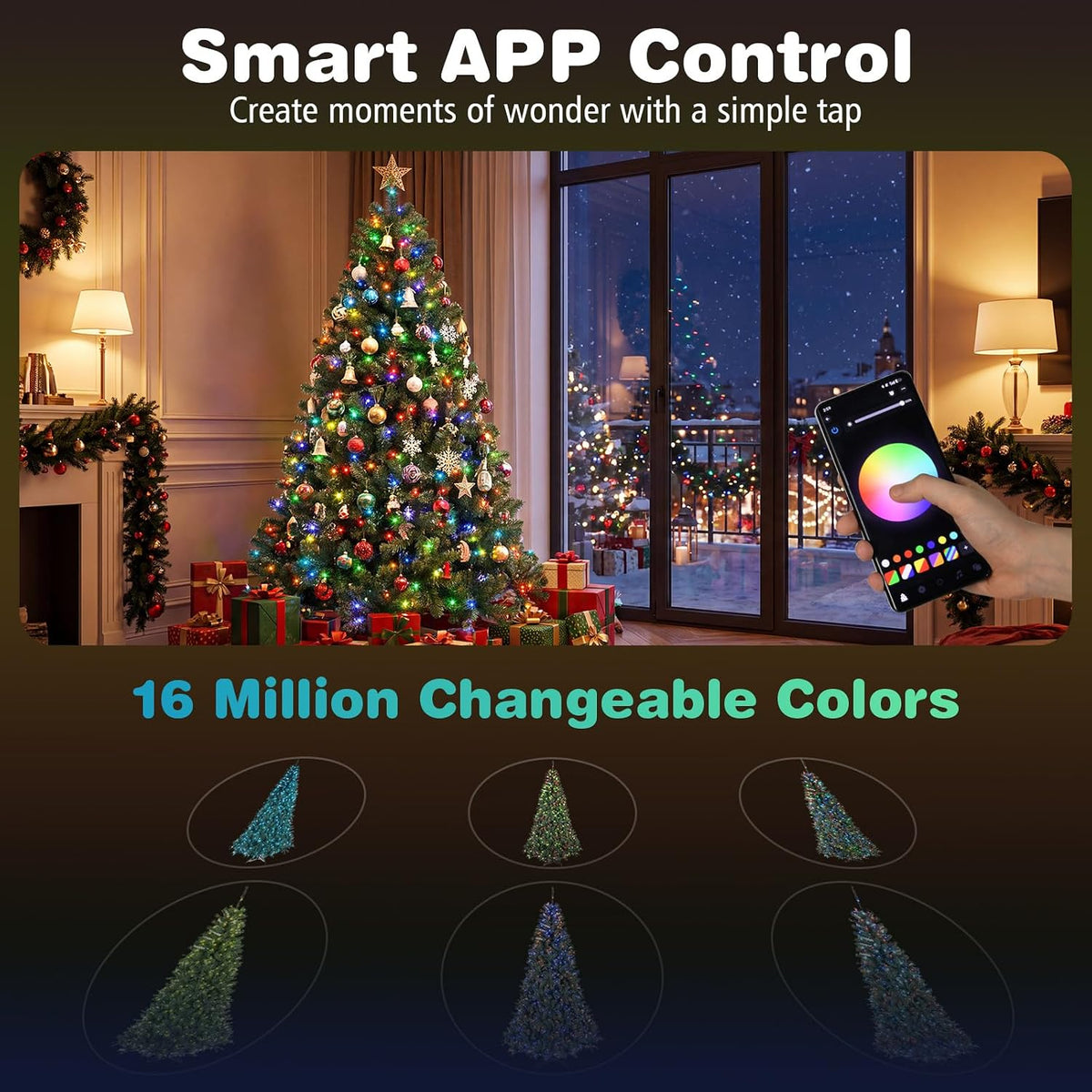 GOFLAME Christmas Tree with Remote APP Control
