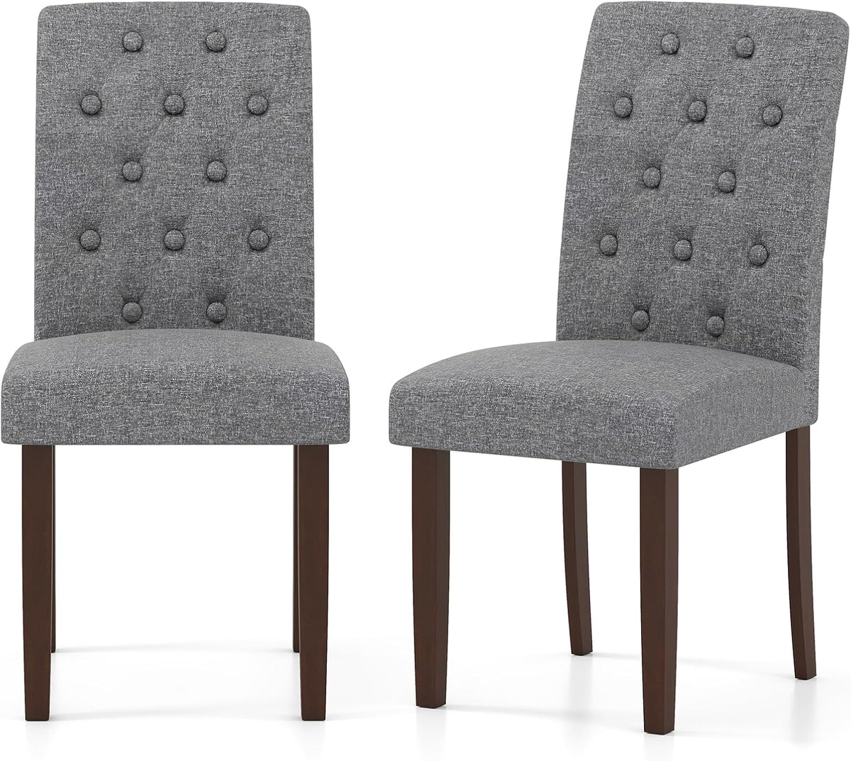 Goflame Tufted Dining Chairs Set of 2/4 Upholstered Kitchen Chairs w/Padded Seat & High Backrest
