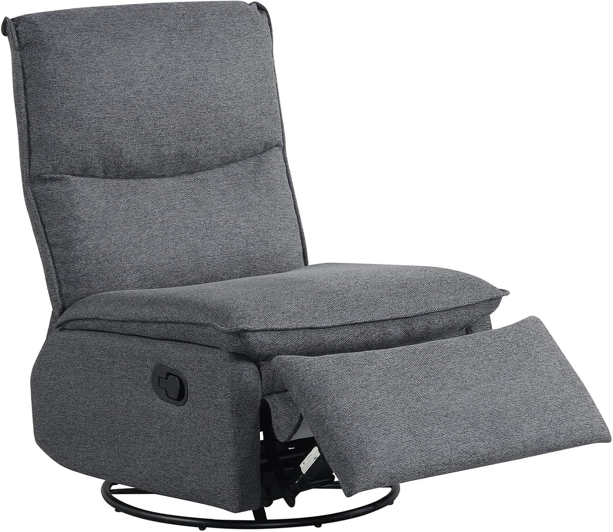 Goflame Swivel Rocking Recliner | 360° Reclining Rocker Chair with Adjustable Cushioned Back