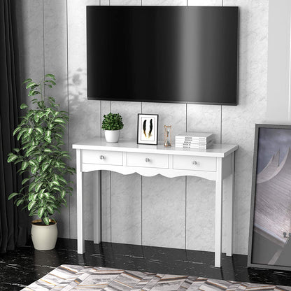 Console Table for Entryway W/Storage 3-Drawers Hall Table Desk
