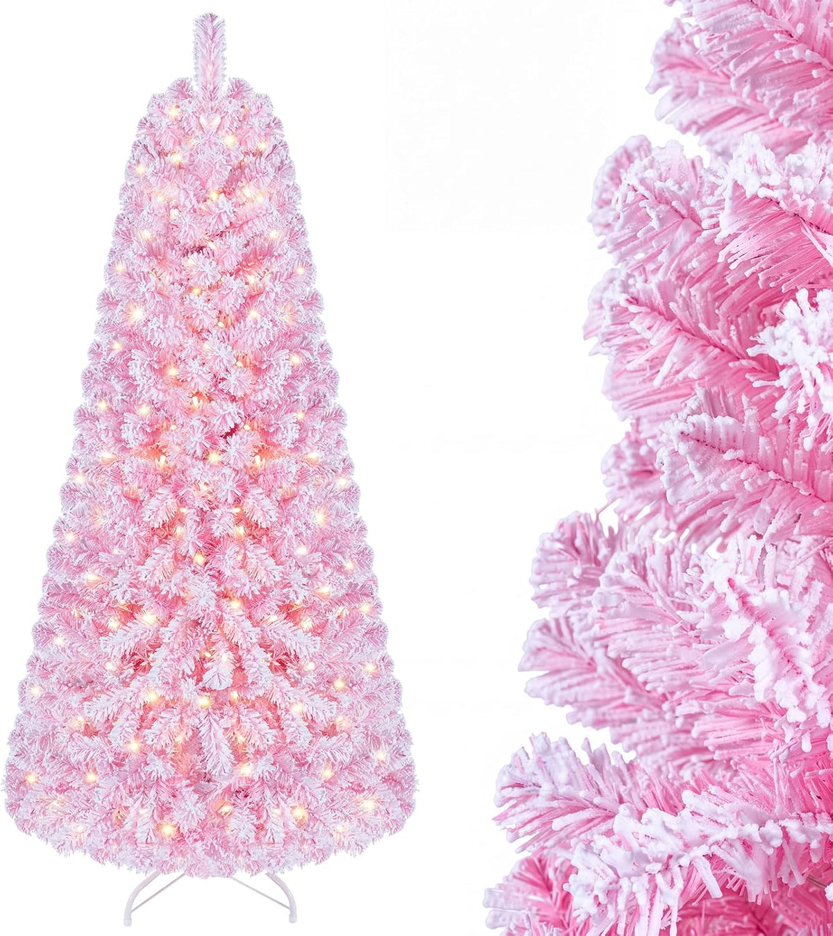 GOFLAME 5FT/6FT/7FT Prelit Christmas Tree