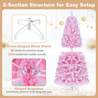 GOFLAME 5FT/6FT/7FT Prelit Christmas Tree