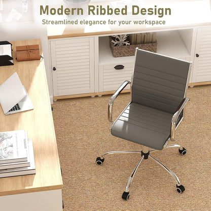 Goflame Leather Office Chair,Ergonomic Computer Desk Chair