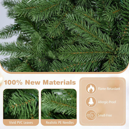 GOFLAME 9ft Pre-lit Pencil Christmas Tree