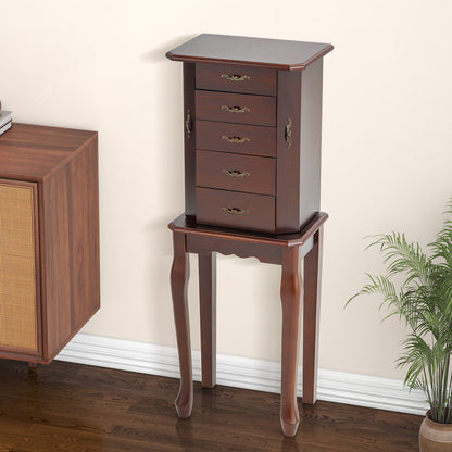 Jewelry Cabinet Chest Armoire Stand, Functional Jewelry Storage Organizer