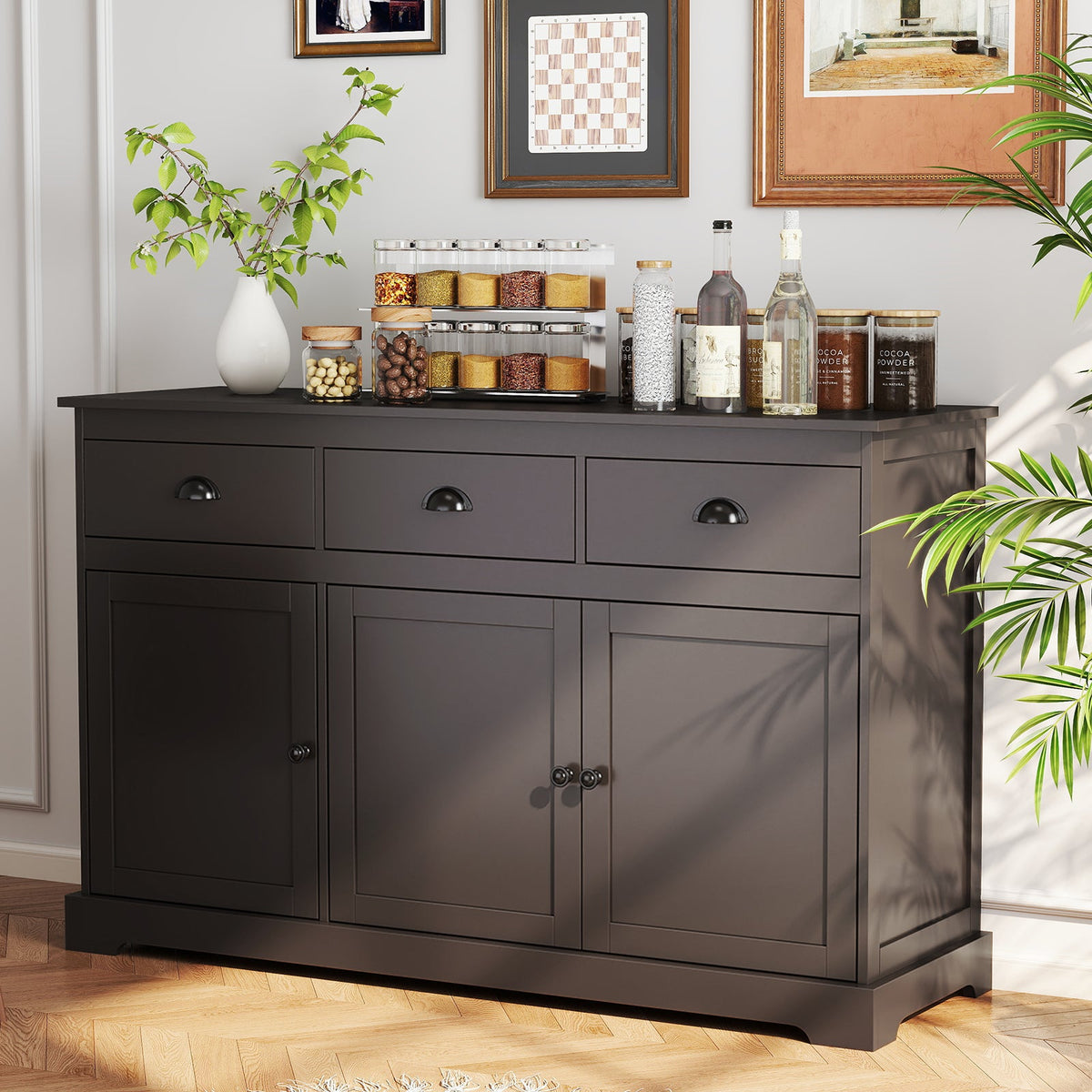 Goflame Sideboard Buffet Server Storage Cabinet Console Table