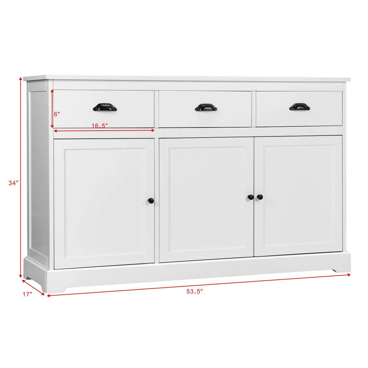 Goflame Sideboard Buffet Server Storage Cabinet Console Table