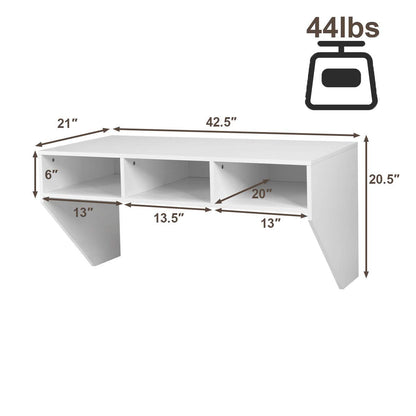 Goflame Wall Mounted Desk Floating Computer Desk