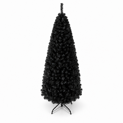 6ft Pencil Artificial Christmas Tree, Slim Christmas Tree with Metal Stand