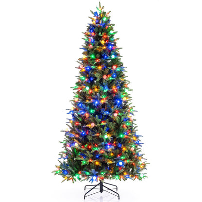 GOFLAME 7FT/8FT Pre-lit Christmas Tree with Power Connector