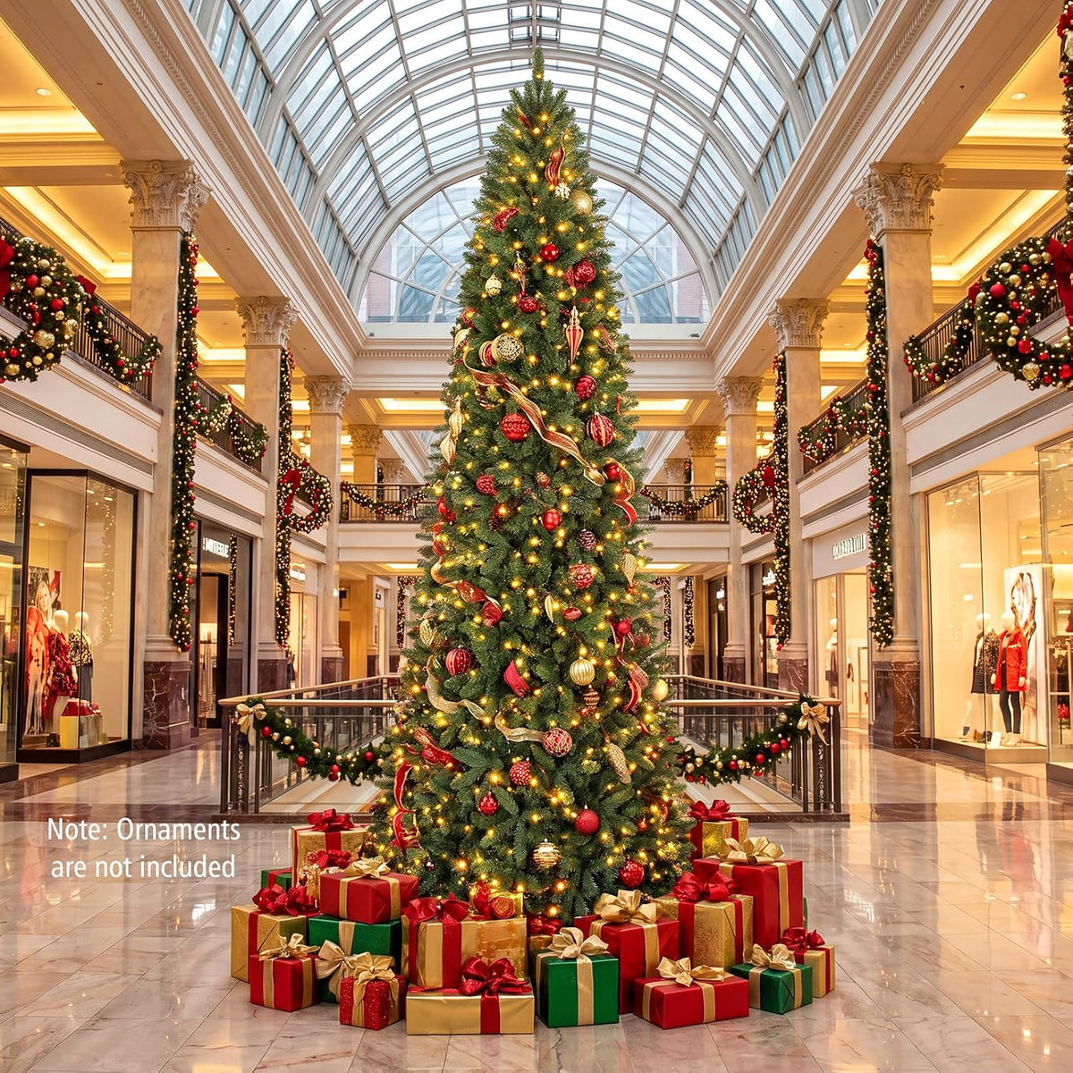 GOFLAME 9ft Pre-lit Pencil Christmas Tree