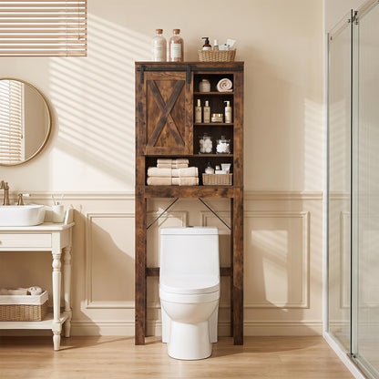 Bathroom Medicine Cabinet with Mirror, Wall Mounted Hanging Storage Organizer with Adjustable Shelf