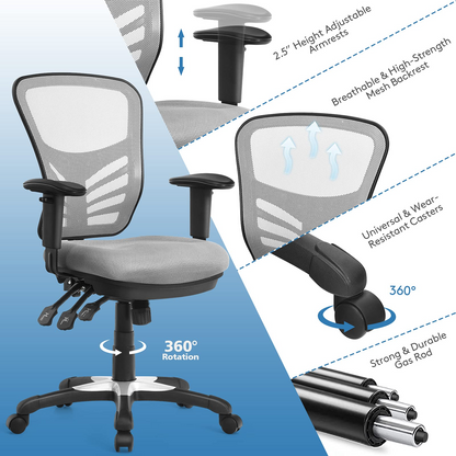 Goflame Seat Tilt Adjustment Office Chair for Working Studying Gaming