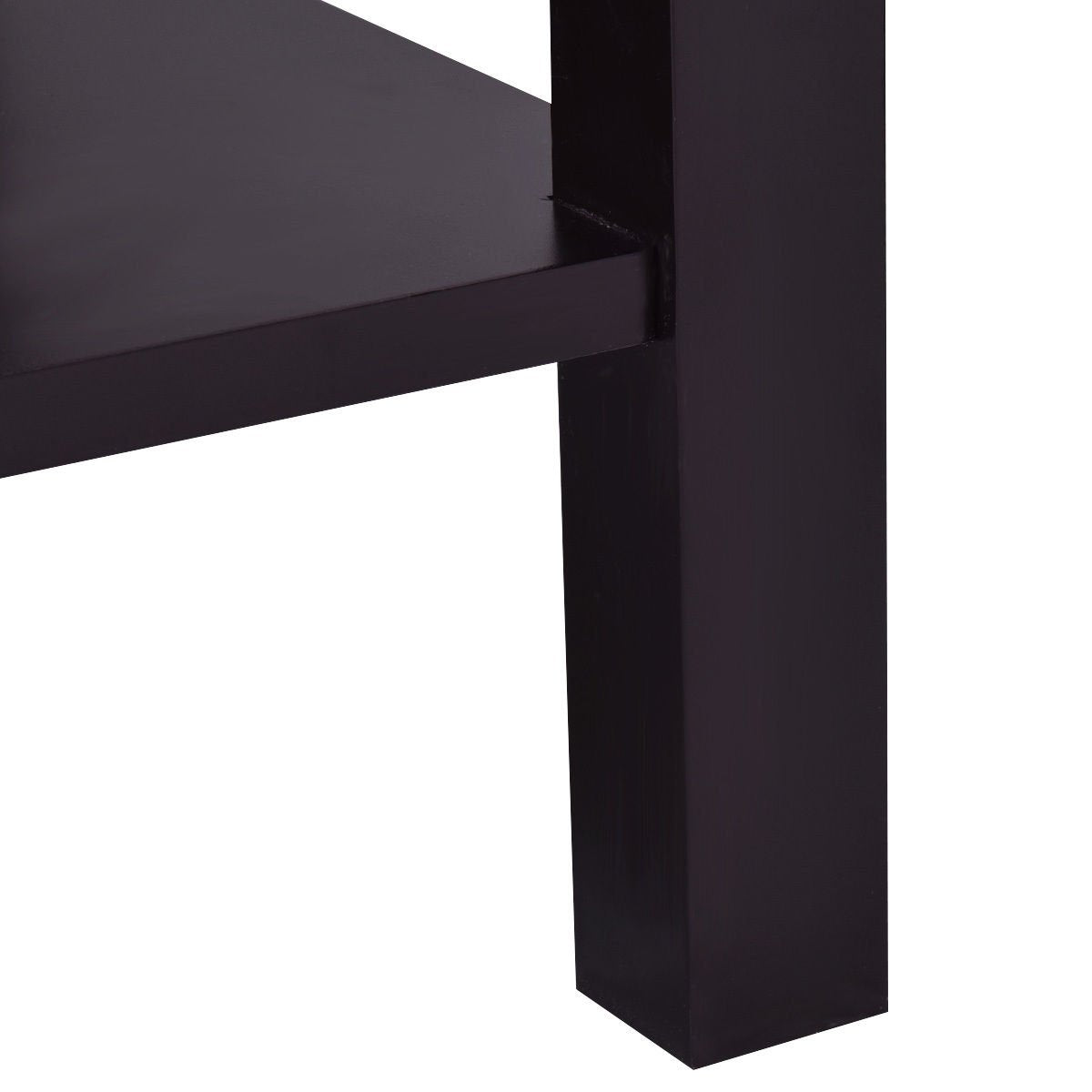 Goflame Nightstand W/Drawer and Shelf, Stable Frame Storage Cabinet