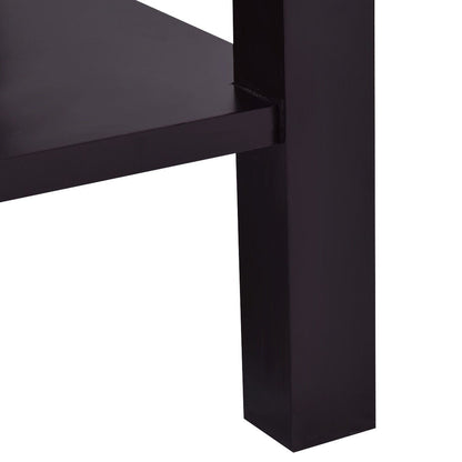 Goflame Nightstand W/Drawer and Shelf, Stable Frame Storage Cabinet