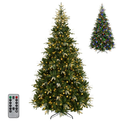 GOFLAME 7.5FT/9FT Pre-Lit Christmas Tree with Remote