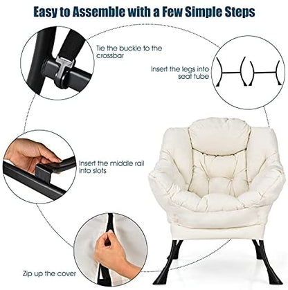 Modern Lazy Chair, Accent Contemporary Lounge Chair - Goflame