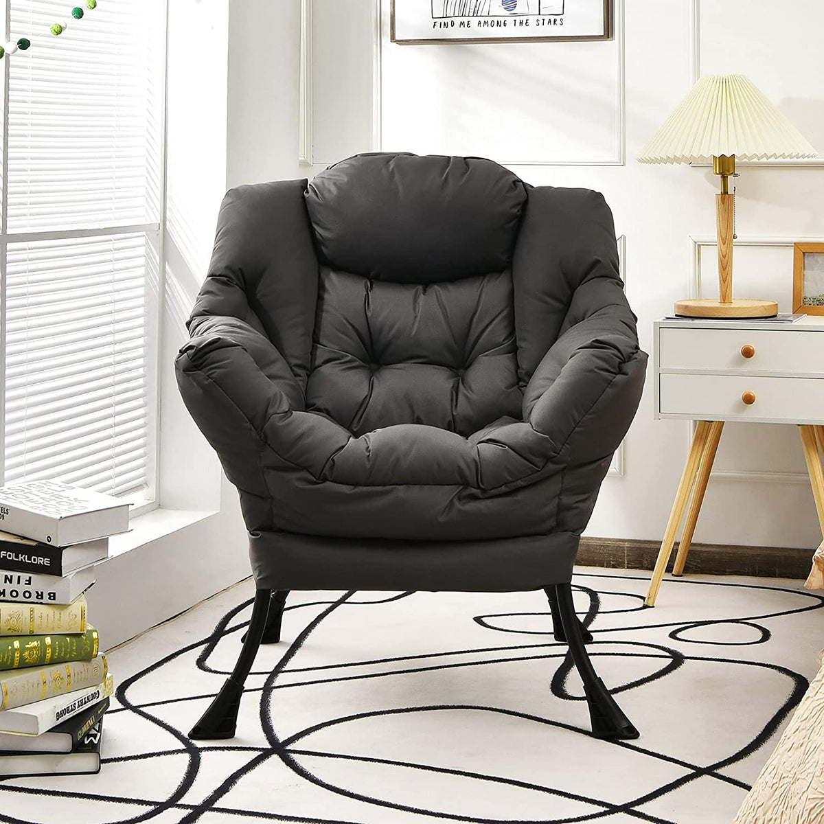 Modern Lazy Chair, Accent Contemporary Lounge Chair - Goflame