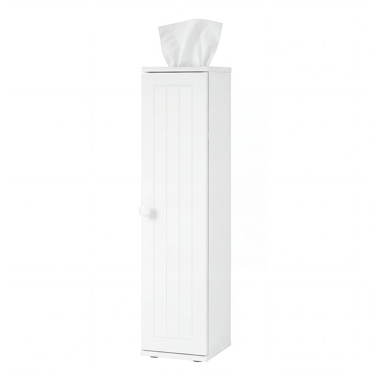 Goflame Small Bathroom Storage Cabinet with Door and Removable Shelves