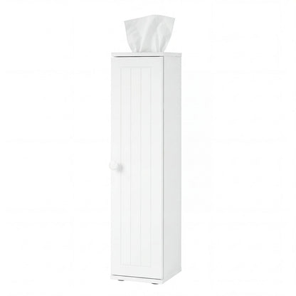 Goflame Small Bathroom Storage Cabinet with Door and Removable Shelves