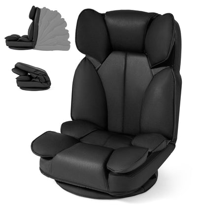 Goflame 360° Swivel Floor Gaming Chair with 6-Position Adjustable Backrest & Sponge Filling