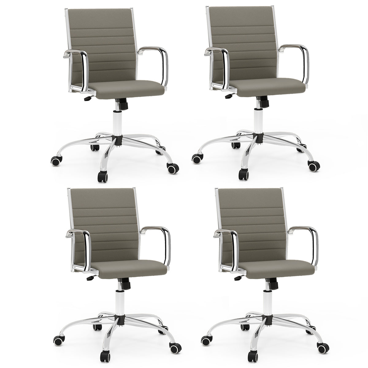 Goflame Leather Office Chair,Ergonomic Computer Desk Chair