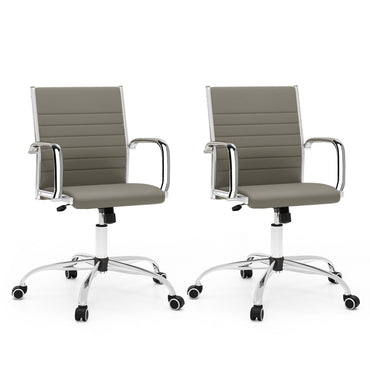Goflame Leather Office Chair,Ergonomic Computer Desk Chair