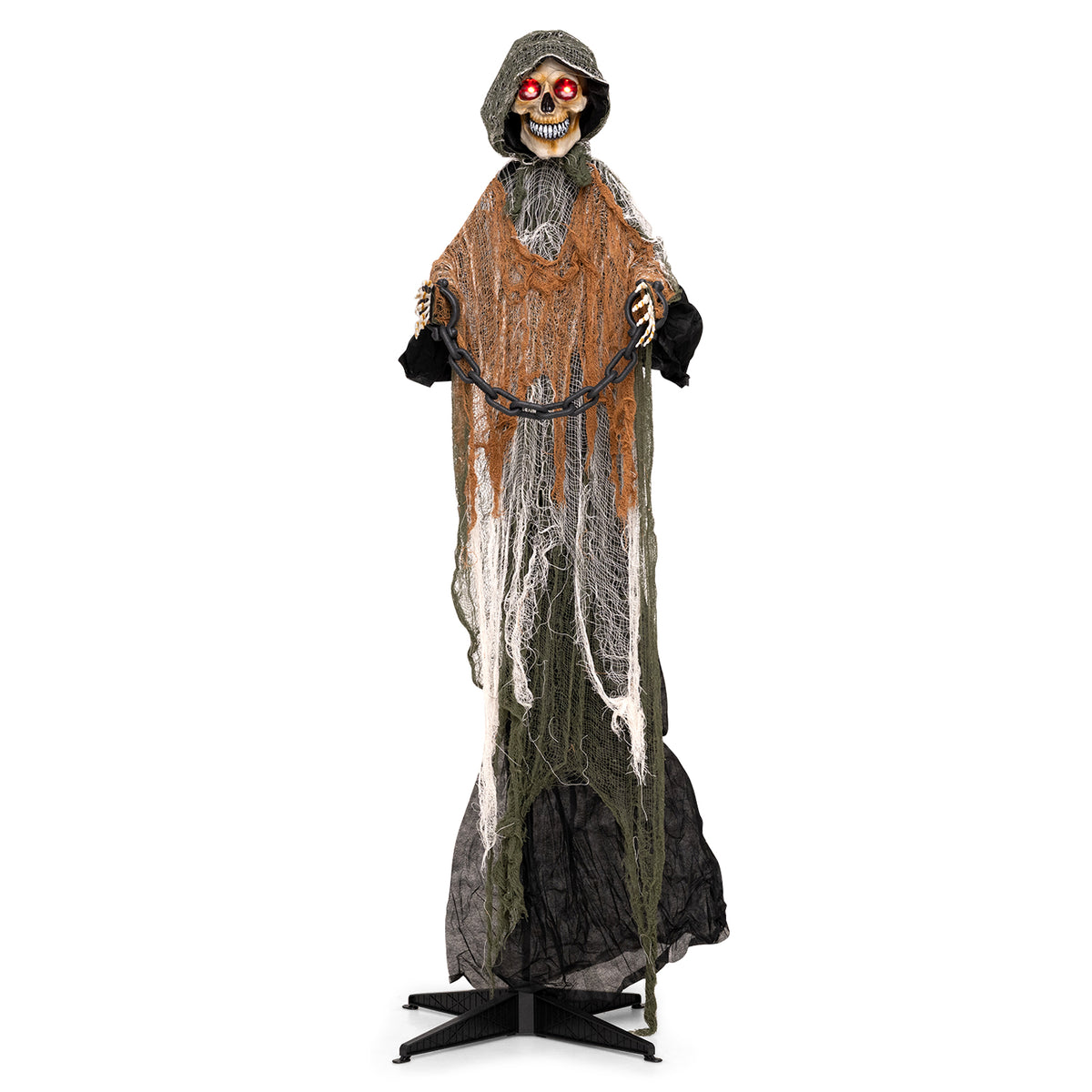 5.7 ft/175 cm Outdoor Life-Size Halloween Decoration with Chain