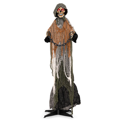5.7 ft/175 cm Outdoor Life-Size Halloween Decoration with Chain