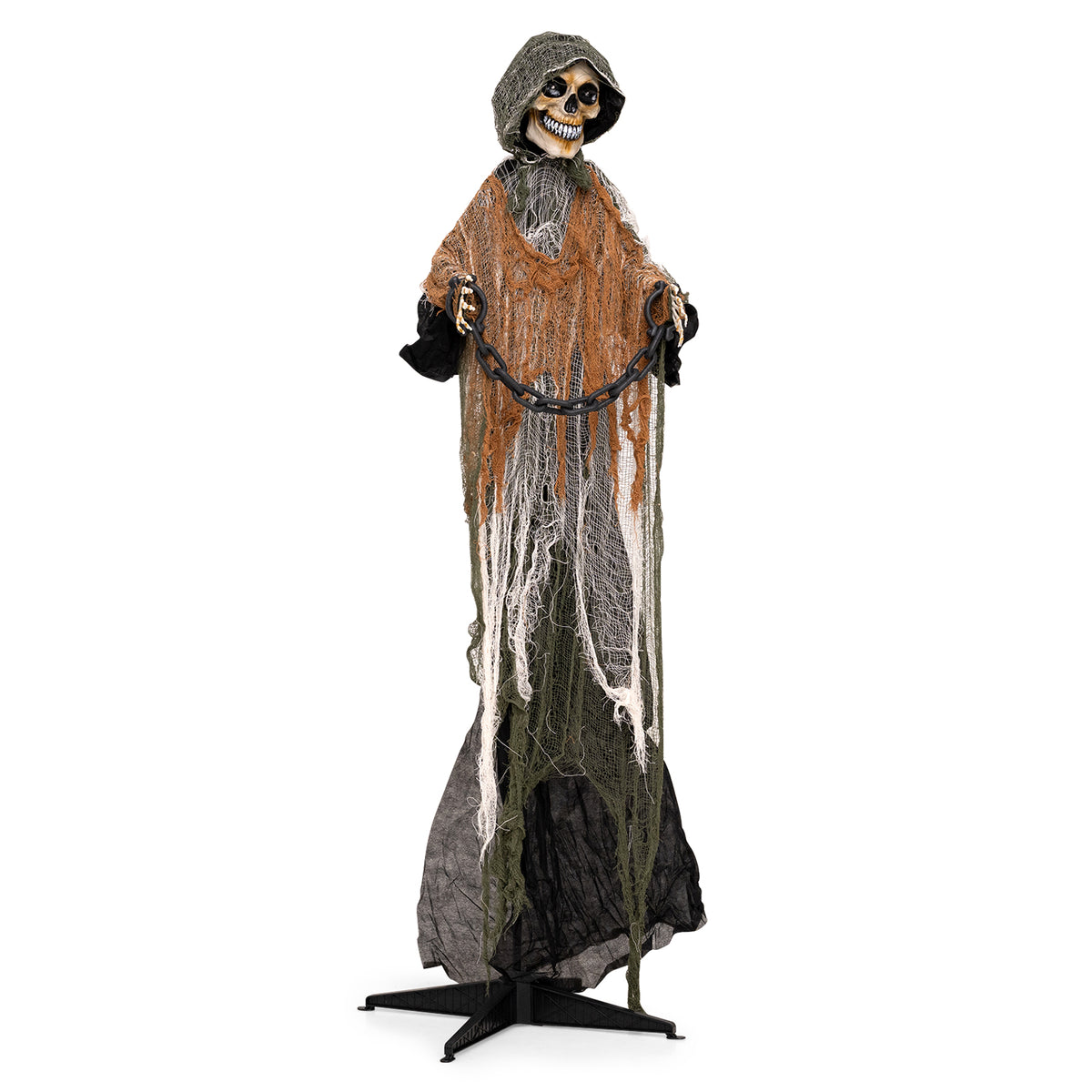 5.7 ft/175 cm Outdoor Life-Size Halloween Decoration with Chain