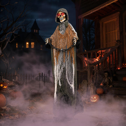 5.7 ft/175 cm Outdoor Life-Size Halloween Decoration with Chain