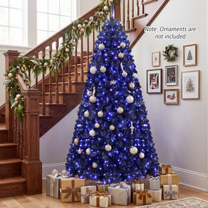 7/6 ft Decoration Tree for Christmas Halloween, Pre-Lit, Black