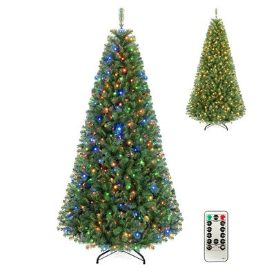 GOFLAME Artificial Christmas Tree | Dimmable Warm White & Multi-colored LED Lights