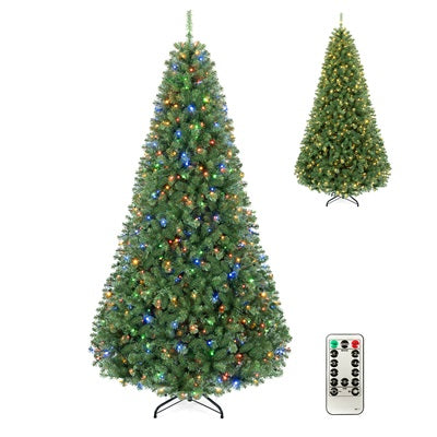 GOFLAME Artificial Christmas Tree | Dimmable Warm White & Multi-colored LED Lights