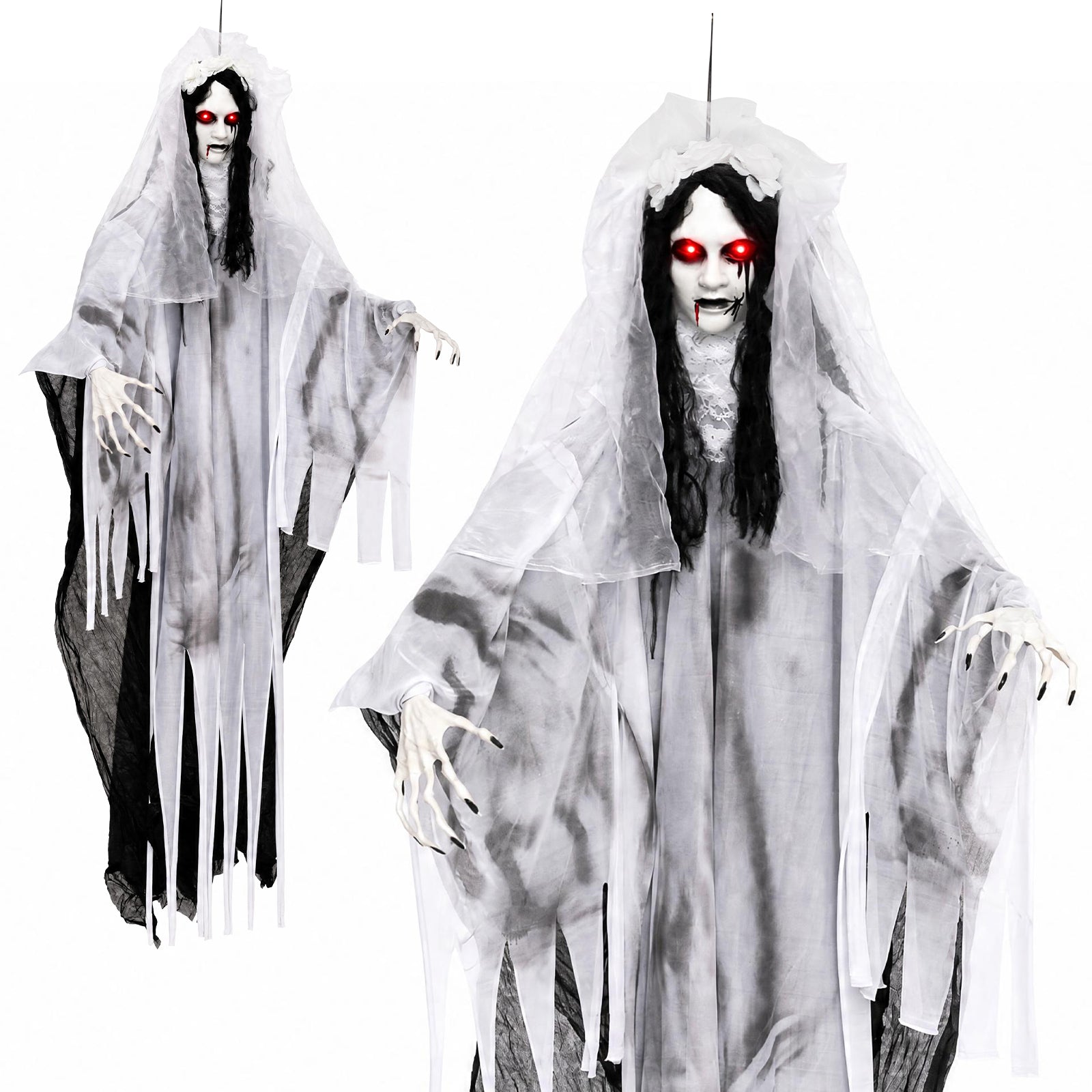 6 FT/185 CM Ghost Bride Halloween Decoration
