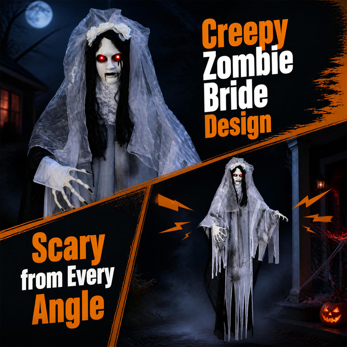 6 FT/185 CM Ghost Bride Halloween Decoration