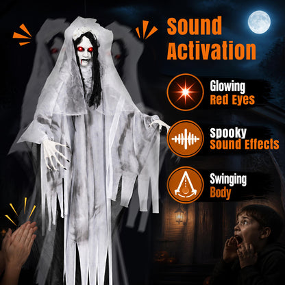 6 FT/185 CM Ghost Bride Halloween Decoration