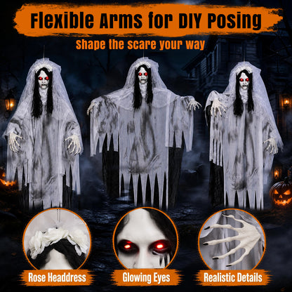6 FT/185 CM Ghost Bride Halloween Decoration