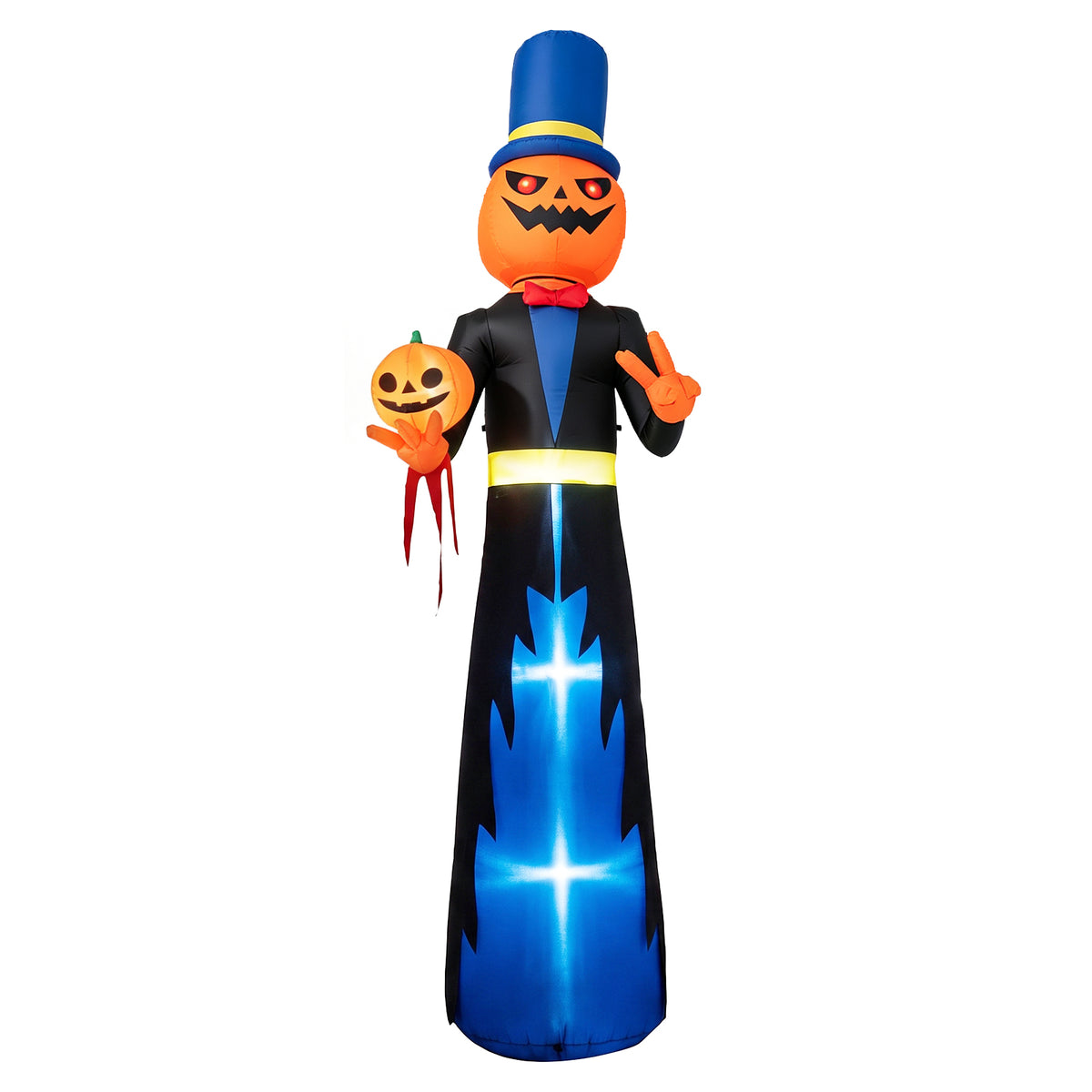 10 FT Animated Halloween Inflatable Pumpkin Gentleman Decoration