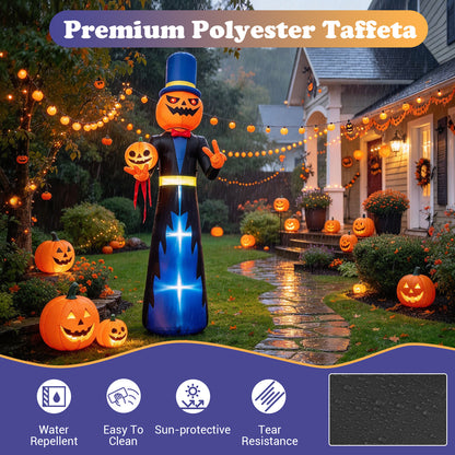 10 FT Animated Halloween Inflatable Pumpkin Gentleman Decoration
