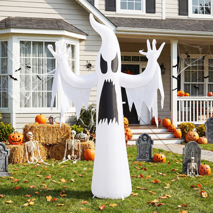 7.7 FT/235 CM Tall Halloween Inflatables Ghost Outdoor Decoration